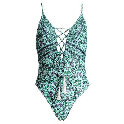 China 2022 European and American summer plus size women's floral printing casual bikini for sale