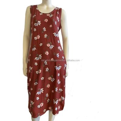 China Breathable Women Fashion Casual Sleeveless Dresses Elegant Women Long Dress for sale