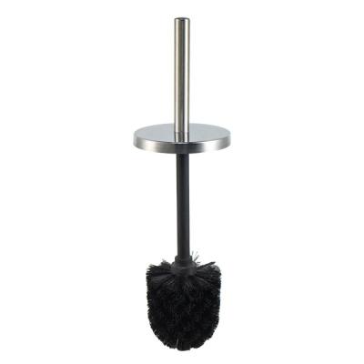 China Promotional Hot Selling Promotional Stainless Steel WC Toilet Brush Stainless Steel Rack Black For Home Bathroom for sale