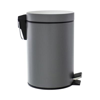 China New Invention Viable Wholesale Spolishing Finishing Slow Close Stainless Steel Toilet Trash Can Waste For Hotel for sale