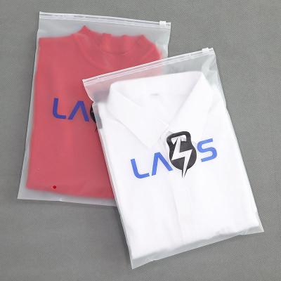 China Custom Size Moisture Proof Logo Clothing Packaging Bag , Degradable Compostable Slider Zipper Bag for sale