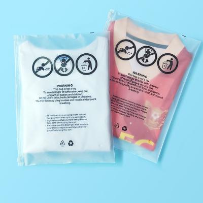 China Recyclable Custom Biodegradable Garment Bag EVA PE Print T-shirt Dress Frosted Zipper Plastic Packaging Bags For Clothes for sale