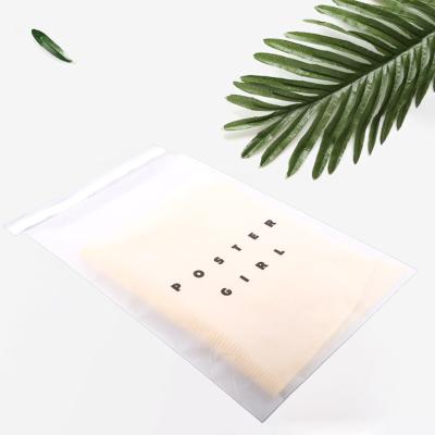 China Disposable Frosted Sealable Sealable Self Adhesive Biodegradable Plastic Packaging Clothing Bag for sale