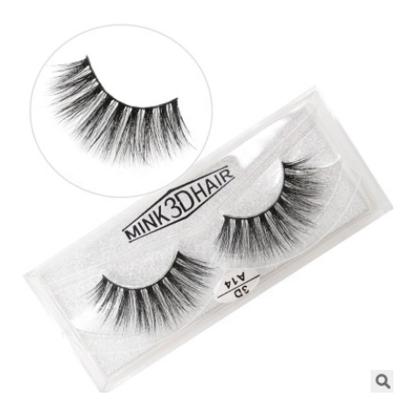 China Handmade Soft Supply Box Package Natural 3D Mink Strip Eyelashes Private Label for sale