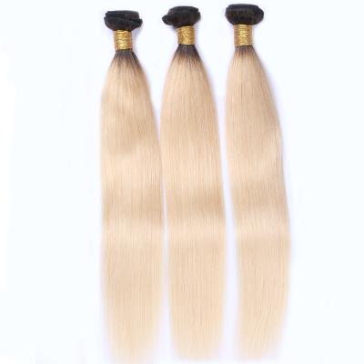 China Russian Virgin 1B/613 Straight Human Hair #1B/613 Straight Wave Bundles, 10-24 Inch Long Hair Last for sale