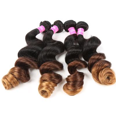 China Loose Wave Alibaba Certified 100% Ombre 8A Brazilian Remy Loose Wave Hair Wholesale for sale