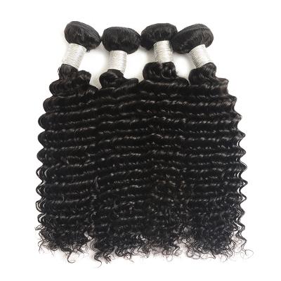 China 100% Natural Brazilian Remy Deep Curly Hair Weave Color Bundles Brazilian Deep Wave Deep Wave Color 100% Virgin Hair Bundles for sale