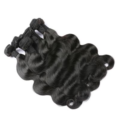 China Body Wave 10A Brazilian Human Hair Body Wave Bundles Wholesale Natural Remy Hair Hair Extensions 100g/Piece Black Color for sale