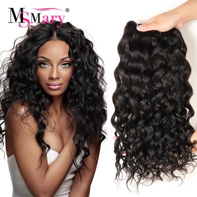 China New Arrival Natural Black Water Wave Hair Weaves Virgin Malaysian Hair Weaves Aliexpress for sale