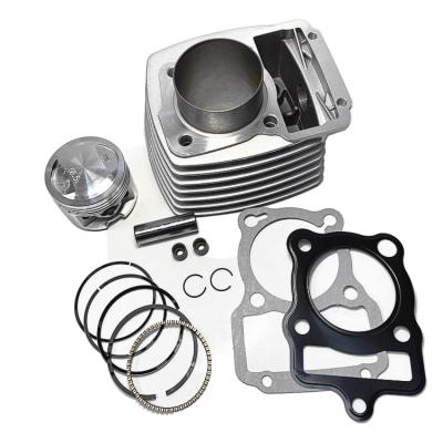 China Motocycle Motorcycle Cylinder Set 58.5mm Cylinder Piston Ring Gasket ZJ125 Cylinder Kit for sale