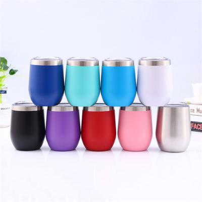 China Sustainable Northfox RTS 12oz Stainless Steel Wine Tumbler With Lid 304ss Vacuum Insulated Tumbler Cup for sale