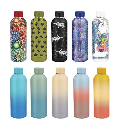 China Northfox 500ml PORTABLE Double Wall Stainless Steel Vacuum Insulated Water Bottle With Custom Color And Logo for sale