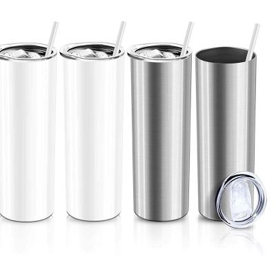 China Hot Sustainable 600ml Northfox Sublimation Masks Skinny Mugs Stainless Steel Vacuum Insulated Tumbler Mug With Straw for sale