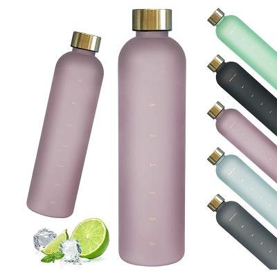 China Northfox Sustainable Wholesale 32oz Frosted Water Bottle Motivational Plastic With Weather Manufacturer Plain Water Bottle for sale