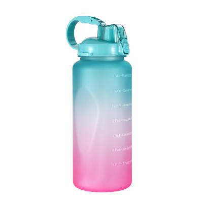 China Northfox Sustainable Wholesale 32oz Frosted Gym Time Marker Motivational Water Bottle With Straw for sale