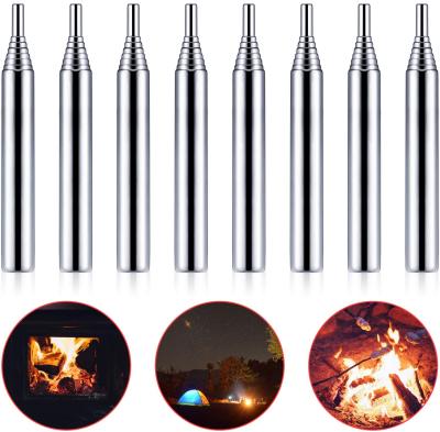 China Folding Fire Bellows Northfox Pocket Stainless Steel Fire Bellows Fan Pipe Sets Campfire Air Blow Telescopic Flexible Bellows for sale