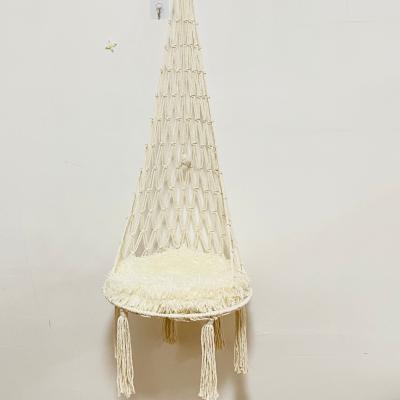 China Removable Boho Macrame Blanket Cat Bed Woven Hanging Wall Hanging Pet Swings Dog Bed for sale