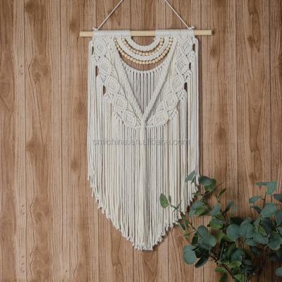 China 24 Inch Handmade Wall Hanging Tapestry Macrame Rope Bohemian Decor For Living Room Hangings for sale