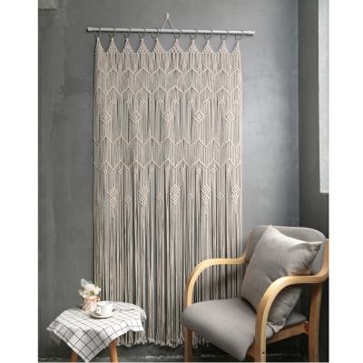 China Modern Insulated Macrame Window Drapes Boho Curtains For Living Room for sale