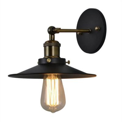 China Hot Selling New Design Black Metal Lampshade Industrial Antique Home Lamp Modern Decoration Indoor Lighting Indoor Sconce Lampshade E27 for sale