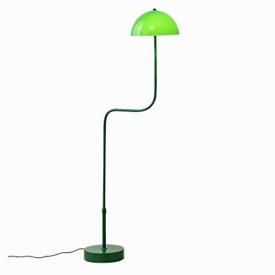 China Modern Minimalist Single Living Room Sofa Curve Floor Lamp Bedroom Bedside Study Green Mushroom Table Lamp for sale