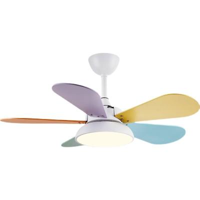 China Vintage Modern Indoor Solid Wood Fan Ceiling Fans Nordic Remote LED Wind Turbine Ceiling Fan With Light for sale