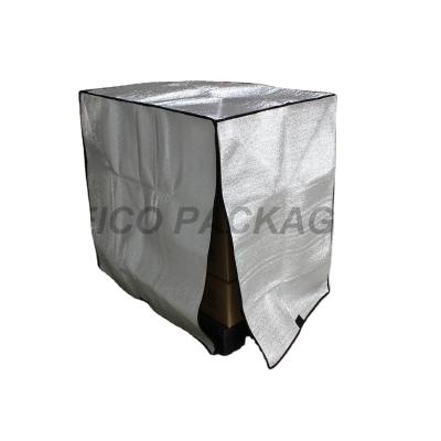 China Insulation Shipping For Cargos Aluminum Foil Bubble Pallet Environmental Thermal Insulated Moisture Proof Pallet Cover For Pallet for sale