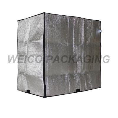 China Heat Insulation Heat Reflective Aluminum Foil Insulation Blanket Cover Pallet Moisture Proof Cover For Pallet for sale