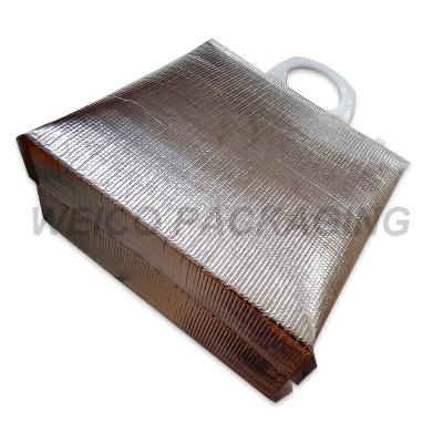 China Waterproof Custom Logo Printed Thermal Insulation Cooler Bags Bags For Foods Delivery With Handle for sale