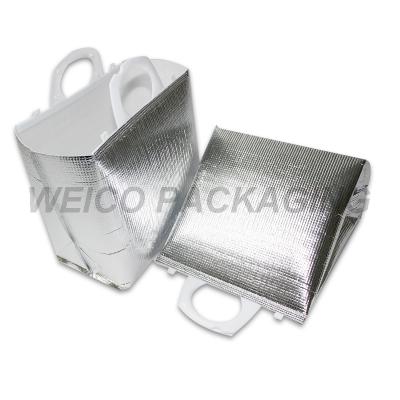 China Waterproof Insulated Food Cooler Bags Aluminum Foil Food Bag For Food Delivery for sale