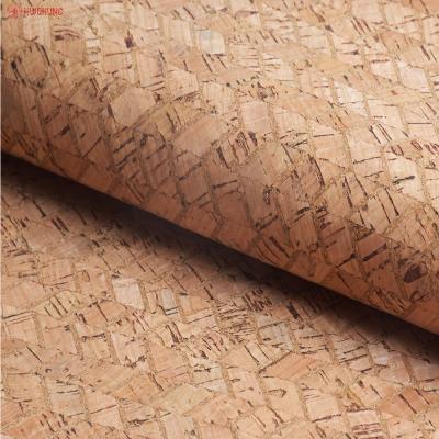 China Leather Good Quality Natural Cork Fabric Eco-friendly Colored Cork Abrasion-Resistant For Bag Shoes en venta