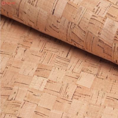 China Abrasion-Resistant Square Wick Cork Fabric Sheets Portugal Cork Sustainable Eco Fabric Cork Sheet Roll en venta