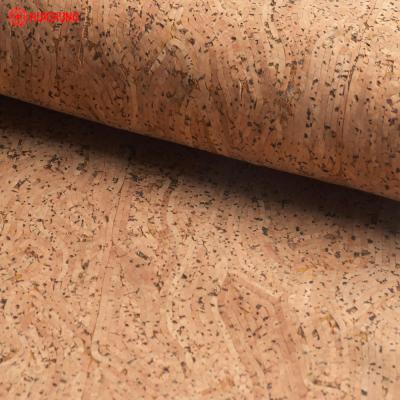 중국 Abrasion-resistant salable flow lines cork board roll natural cork fabric for bags and shoes 판매용