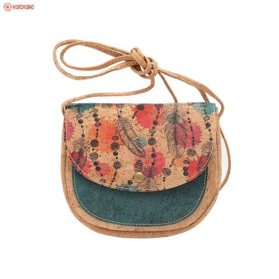 China Recyclable Vegan Cork Shoulder Bag Cork Cross-Body Bag For Women en venta