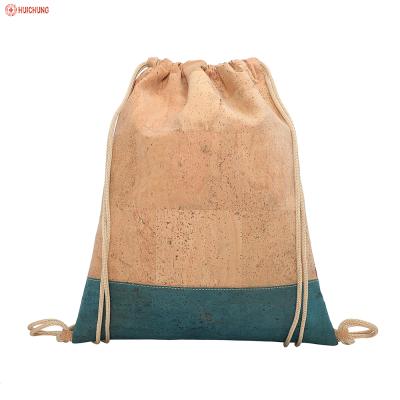 China Eco-friendly Cork Material Eco-Friendly Cork Bag Drawstring Bag For Girl Te koop