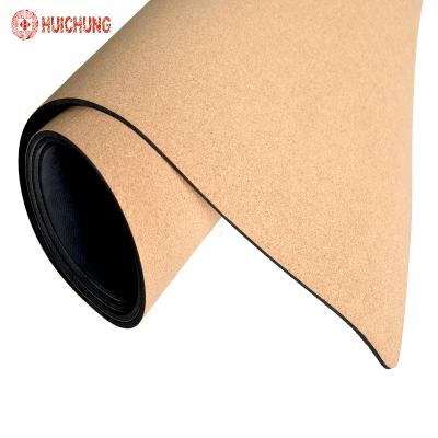 Китай Custom Print High Density Rubber Anti-Slip Sheet Natural Cork Fabric Cork Mat Yoga Pilates Cork Anti-Slip Mat продается