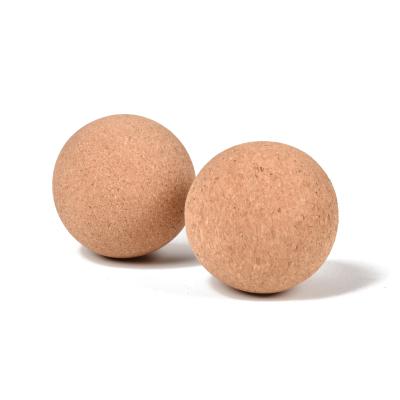 중국 Wholesale Cork Material Easy To Carry Natural High Density Formultifunction Ball For Gym Yoga Balance Ball 판매용