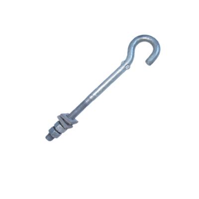 China Stay Wire Accessories Galvanizing Iron Hook For Overhead Line for sale