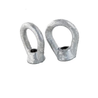 China Carbon Steel Standard Hot Dip Galvanized Oval Type Eye Lifting Nut for sale