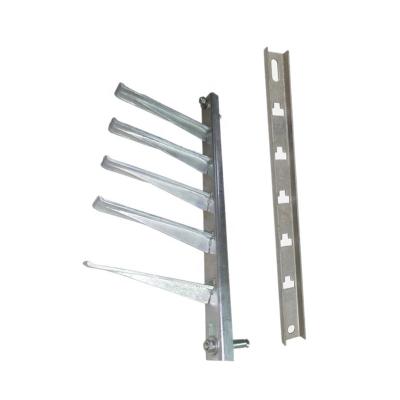 China High Quality Galvanized Steel Cross Line Stay Wire Accessories Angle Arm Cross Line For Pipeline Pole Fitting for sale