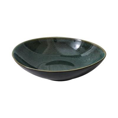 China Viable Direct Wholesale Reaction Glaze Factory Theme Restaurant Ceramic Serving Bowl and Household Ceramic Bowl and Hotel Bellies for sale