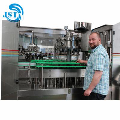 China Full Automatic Beverage Alcohol Beer Filling Machine Three In One for sale