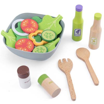 China Pretend Play Toy Set Kitchen Toys For Kids Shop Learning Wooden Lettuce Simulation Pretend Play Toy for sale