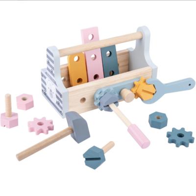 China MODEL TOY Wooden Toy Tool Box Set Educational Gifts For Children Pretend Play Set Toy for sale