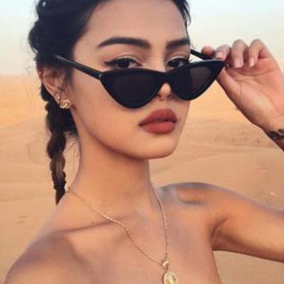 China 2021 Sexy Colorful Shades Of Cat Sun Glasses Brand Designer Women Cateye Sunglasses Vintage Retro Fashion Sun Glasses Small For Female Oculos De Sol for sale