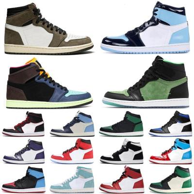 China Fashion Trend Brand High Quality Basketball Shoes 1 Retro High OG Dark Mocha Blue Men Women College Sneakers for sale