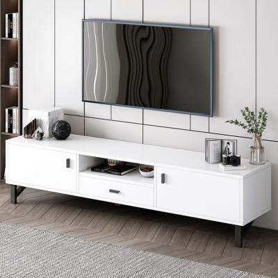 China (Other) Modern Design Adjustable Wooden TV Cabinet With Showcase For Living Room Furniture for sale