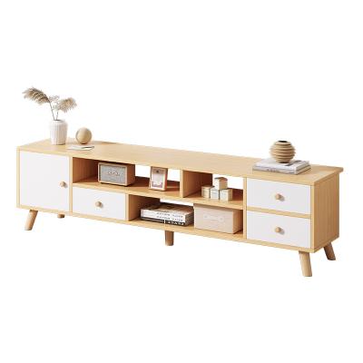 China (Other) European Luxury Adjustable TV Stand Cabinet With Drawer Modern Wooden Living Room Furniture for sale