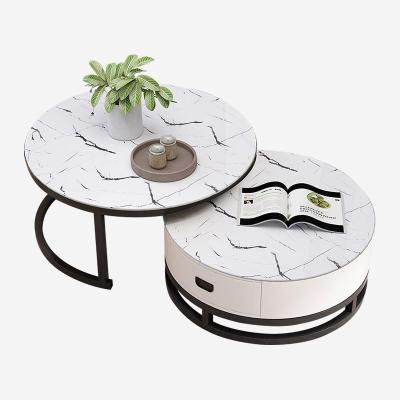 China Low Extendable Living Room Negotiation Marble Coffee Table Nordic Minimalist Designs for sale