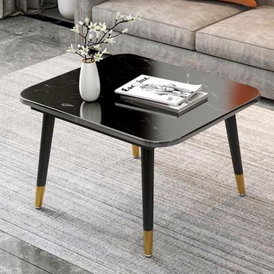 China (Other) Modern Coffee Table Adjustable Square With Stainless Steel Legs Living Room Furniture for sale